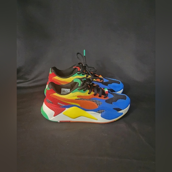 Puma RS-X3 Rubik's Cube Sneakers in Palace Blue-High Risk Red Size EUR 37 - Picture 9 of 16